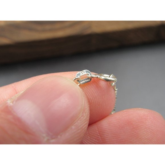 18 Inch Sterling Silver Amethyst Stone Hearts With Pearls Necklace - Picture 4 of 6